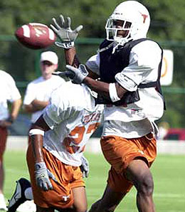 Texas Longhorns cornerback Aaron Ross looks like a first-round pick in the making.