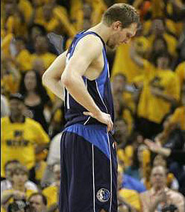Dallas Mavericks forward Dirk Nowitzki has been frustrated by the Golden State Warriors.