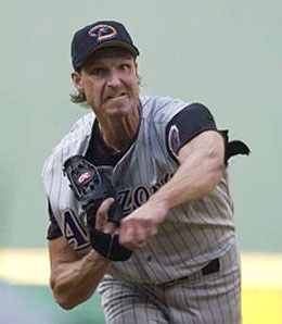 Don't be expecting Randy Johnson to be going deep into games anymore.
