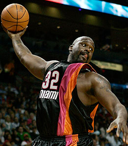Miami Heat centre Shaquille O'Neal is no longer a marquee draw.
