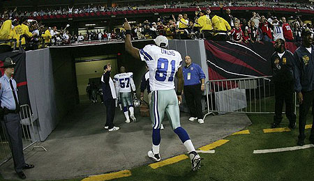 Terrell Owens love playing the Giants.
