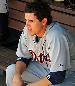 Jeff Larish showed promising power in his most recent stint with the Detroit Tigers.