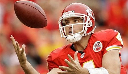 Tyler Thigpen will no longer be at the helm for the Kansas City Chiefs.