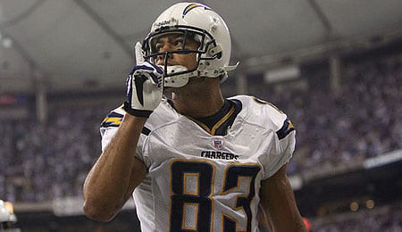 Vincent Jackson became the primary receiver for the San Diego Chargers.