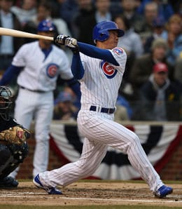 Kosuke Fukudome has stepped up for the Chicago Cubs.