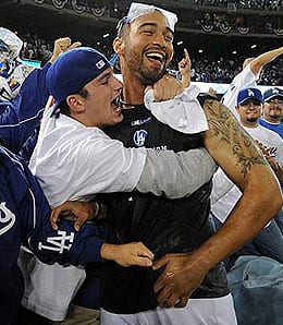 Matt Kemp was the hero again for the Los Angeles Dodgers.