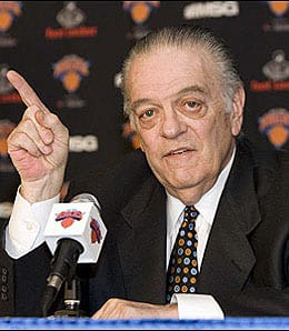 New York Knicks President Donnie Walsh has reason to look haggard.