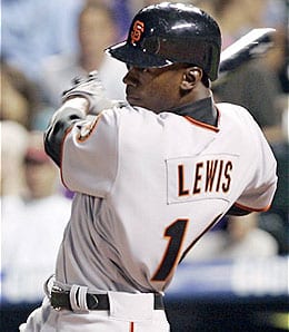 Fred Lewis was a massive disappointment for the San Francisco Giants.