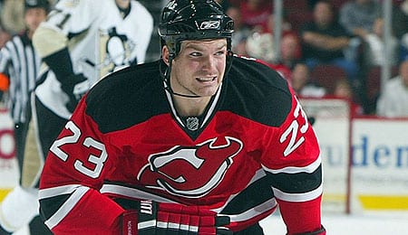David Clarkson was rolling early for the New Jersey Devils.