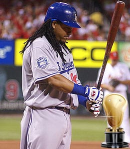 Manny Ramirez wound up back with the Los Angeles Dodgers