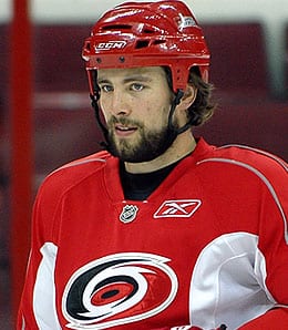 Tuomo Ruutu is getting it done for the Carolina Hurricanes.