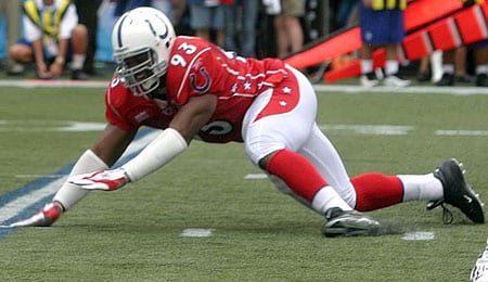 Dwight Freeney is hurting for the Indianapolis Colts.