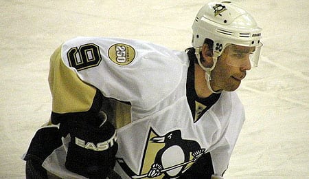 Pascal Dupuis is playing well lately for the Pittsburgh Penguins.