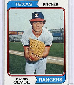 David Clyde was a huge flop for the Texas Rangers.