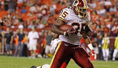 Keiland Williams is dealing with an ankle issue for the Washington Redskins.
