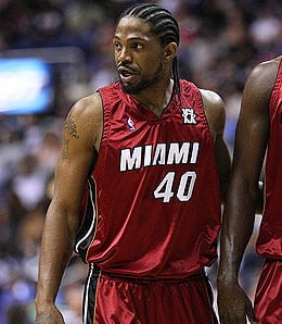 Udonis Haslem is out for the Miami Heat.