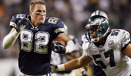 Jason Witten is one of Tony Romo's favourite targets on the Dallas Cowboys.