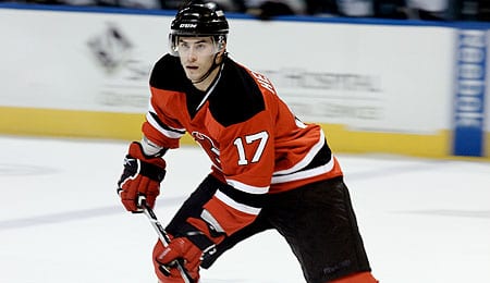 Adam Henrique is a player on the rise for the New Jersey Devils.