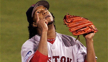 Pedro Martinez was the ace of the Boston Red Sox