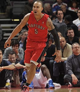 Jerryd Bayless has moved back into the starting lineup for the Toronto Raptors.