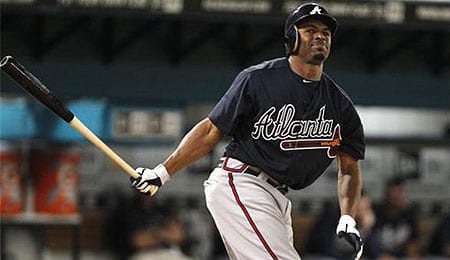Michael Bourn will burn up the basepaths for the Atlanta Braves.