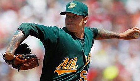 Travis Blackley is pitching well for the Oakland A's.