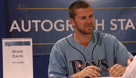 Wade Davis pitched very well for the Tampa Bay Rays.