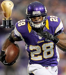 Adrian Peterson was the man for the Minnesota Vikings.
