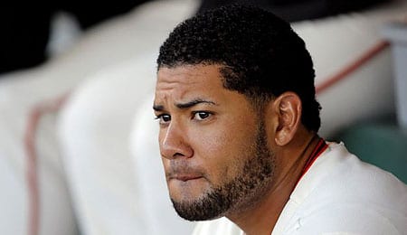 Melky Cabrera's future with the Toronto Blue Jays is in jeopardy.