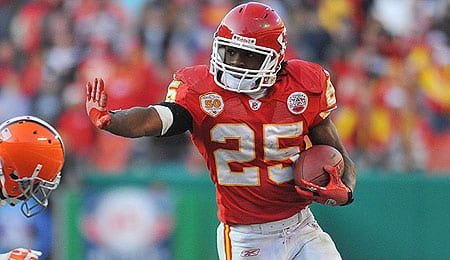 Jamaal Charles is rising for the Kansas City Chiefs.