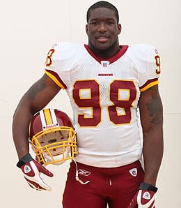 Brian Orakpo is hoping to stay healthy this year for the Washington Redskins.