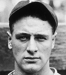 Lou Gehrig is the only New York Yankees player with a four-homer game.