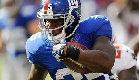 Andre Brown made an instant impact for the New York Giants.