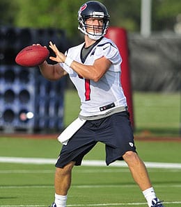 Case Keenum is getting the start for the Houston Texans.