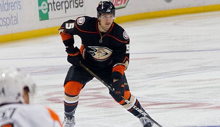 Luca Sbisa is dealing with an ankle injury for the Anaheim Ducks.