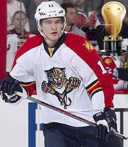 Jonathan Huberdeau enjoyed a fine debut for the Florida Panthers.
