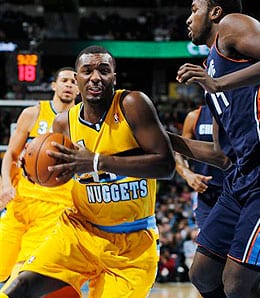Jordan Hamilton was moved into the starting lineup for the Denver Nuggets.