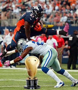 Knowshon Moreno was Pro Bowl worthy for the Denver Nuggets.