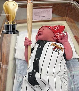 Pittsburgh hospital dressed their newborn babies up like Pittsburgh Pirates.