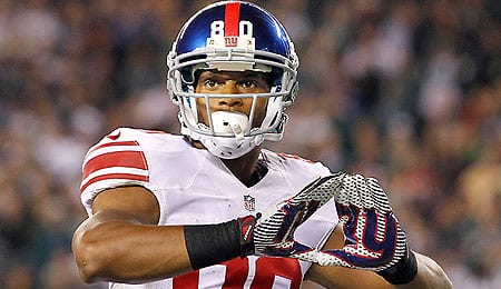 Victor Cruz has had a tough time finding the end zone for the New York Giants.