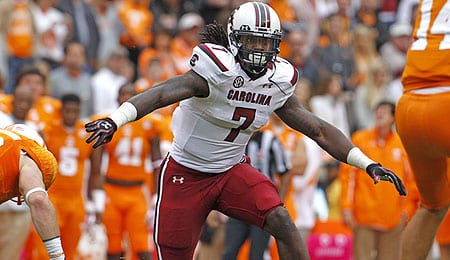 Jadeveon Clowney is a pass rusher supreme for the South Carolina Gamecocks.