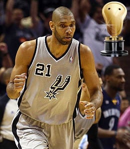 Tim Duncan had a brilliant season for the San Antonio Spurs.