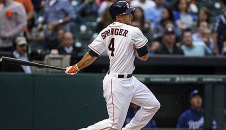 George Springer has been recalled by the Houston Astros.