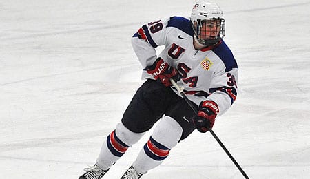 Dylan Larkin is one of the top American prospects in the 2014 NHL Draft.