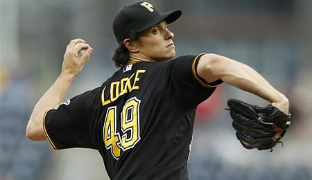 Jeff Locke has been stingy for the Pittsburgh Pirates lately.
