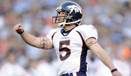 Matt Prater is well paid to kick field goals for the Denver Broncos.