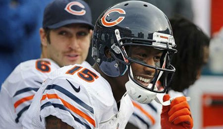 Brandon Marshall had a career high in TDs for the Chicago Bears last year.
