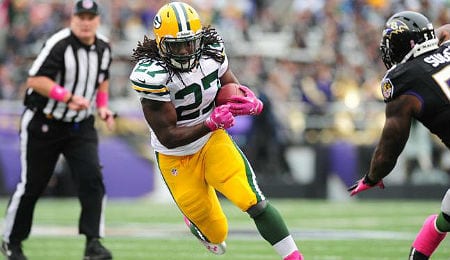 Eddie Lacy finally gives the Green Bay Packers a useful running game.