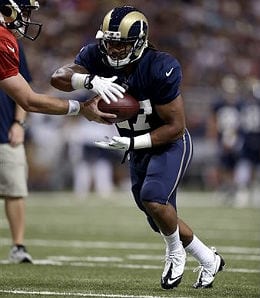 Tre Mason enjoyed a breakout game for the St. Louis Rams.