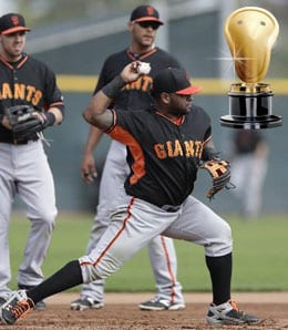 Pablo Sandoval never met a pitch he didn't like to hack at for the San Francisco Giants.